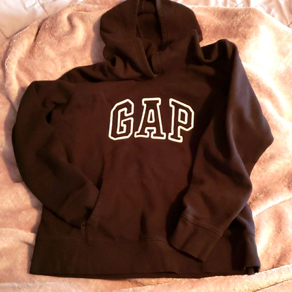GAP Logo Hooded Black Sweatshirt